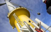 Offshore wind turbine under construction at Burbo Bank, North Sea. Photo: The Danish Wind Industry Association / Vindmølleindustrien via Flickr (CC BY-NC). Offshore wind turbine under construction at Burbo Bank, North Sea. Photo: The Danish Wind Industry Association / Vindmølleindustrien via Flickr (CC BY-NC).